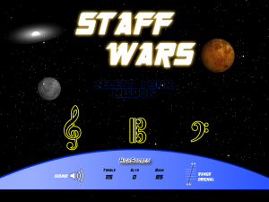 Staff Wars Home Screen